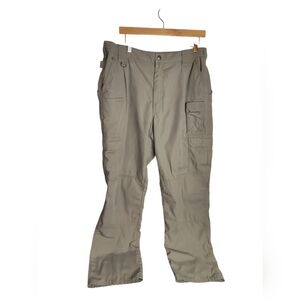 5.11 Tactical Pro Series Khaki Cargo Stretch Waist utility Pants size 38x31